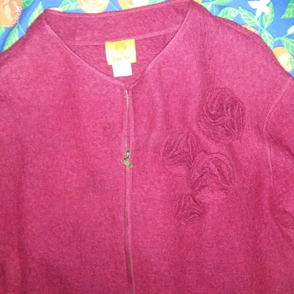 RUBY RD WOMENS 100%WOOL RED BLAZER - Picture 5 of 7